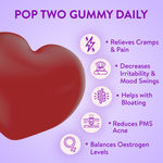 Buy PLIX Balance PMS Gummy Vitamins To Ease Cramps | 60 Raspberry Flavored Gummies | Pack Of 2 | Helps To Reduce Acne | Controls Mood Swings | Contains Chaste Berry And Ginseng - Purplle