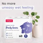 Buy SIRONA Ultra- Organic Cotton Panty Liners (Regular Flow) – 60 Counts - Small - Purplle