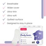 Buy SIRONA Ultra- Organic Cotton Panty Liners (Regular Flow) – 60 Counts - Small - Purplle