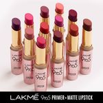 Buy Lakme 9TO5 Primer + Matte Lip Color Cherry Chic 3.6 gm - Purplle