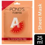 Buy POND'S Plumping Firm Youthful Skin, With 100% Natural Tomato & Vitamin A Sheet Mask, 25 ml - Purplle