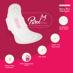 Buy Paree Prima Premium Ultra Soft Sanitary Pads for Women with Breathable Back Sheet And Super Soft Top Sheet for Heavy Flow, XL| Biodegradable Disposable Bags, 40 Pads - Purplle