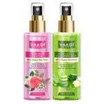 Buy Vaadi Herbals Pack of 2 - Rose Water & Aloe Vera Cucumber Mist - 100% Natural & Pure (250 ml x 2) - Purplle