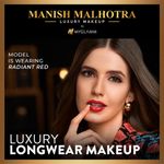 Buy Manish Malhotra Beauty By MyGlamm Hi-Shine Lipstick-Ruby Runway-4gm - Purplle