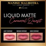 Buy Manish Malhotra Beauty By MyGlamm Liquid Matte Lipstick-Caramel Quest-7gm - Purplle