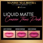 Buy Manish Malhotra Beauty By MyGlamm Liquid Matte Lipstick-Crazier Than Pink-7gm - Purplle