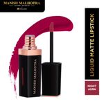Buy Manish Malhotra Beauty By MyGlamm Liquid Matte Lipstick-Night Aura-7 gm - Purplle