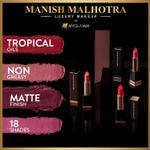 Buy Manish Malhotra Beauty By MyGlamm Soft Matte Lipstick-Burnt Love-4gm - Purplle