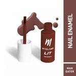 Buy MyGlamm LIT Nail Enamel-Man Eater-7ml - Purplle
