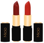 Buy Micio Lucious Lips Lipstick- Combo of 2 (Lush Plum and Berry Squash) - Purplle