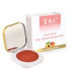 Buy TAC - The Ayurveda Co. Lip Tint & Cheek Tint Blush with Cocoa and Coconut Oil Organic SLS & Paraben Free, Glossy Finish, 10g - Peach Nude Pink - Purplle