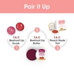 Buy TAC - The Ayurveda Co. Lip Tint & Cheek Tint Blush with Cocoa and Coconut Oil Organic SLS & Paraben Free, Glossy Finish, 10g - Peach Nude Pink - Purplle
