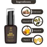 Buy Khadi Essentials Beard Growth Oil with Swiss Active, Cedarwood and Jaborandi Essential Oils for Thicker Beard & Patchy Beard Growth, 30 ml Mineral Oil Free - Purplle