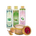 Buy Khadi Essentials Unisex Set of 5 Hair Growth Combo Aloe, Neem, Tea Tree Hair Rinser + Shea Butter, Tea Tree, Thyme Conditioner + Marmik Hair Growth Oil + Niramaya Methi Hait Mask. - Purplle