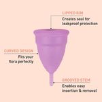 Buy Sirona Reusable Menstrual Cup - Large Size With Pouch, 15ml Mini Intimate Wash & Cup Wash, Ultra Soft, Odour & Rash Free, No Leakage, Protection For Upto 8 Hours, FDA Approved - Purplle