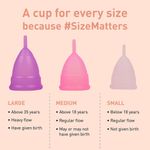 Buy Sirona Reusable Menstrual Cup - Large Size With Pouch, 15ml Mini Intimate Wash & Cup Wash, Ultra Soft, Odour & Rash Free, No Leakage, Protection For Upto 8 Hours, FDA Approved - Purplle