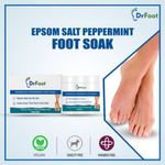 Buy Dr Foot Epsom Salt Peppermint Foot Soak (Magnesium Sulphate) For Muscle Aches, Pain Relief, Relaxation, Spa Treatment for Bathing and Foot – (200 g) - Purplle