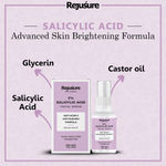 Buy Rejusure 2% Salicylic Acid Face Serum Reduces Open Pores & Excess Oil Fights Blackheads Best for Ance Prone & Oily Skin - 30 ml - Purplle