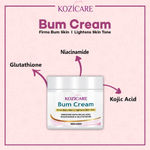 Buy Kozicare Bum Cream with Glutathione, Niacinamide& Kojic Acid- 50 gm - Purplle