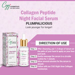 Buy CGG Cosmetics Collagen Peptide Night Facial Serum - For Collagen Production - 30ml - Purplle
