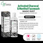 Buy CGG Cosmetics Activated Charcoal & Menthol Face Wash - Deep Cleansing & Cooling - 100ml - Purplle