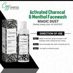 Buy CGG Cosmetics Activated Charcoal & Menthol Face Wash - Deep Cleansing & Cooling - 100ml - Purplle