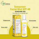Buy CGG Cosmetics Sunscreen Facial Mist SPF 40 Protects from UVA & UVB Rays Spray - 100ml - Purplle