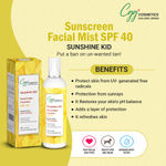 Buy CGG Cosmetics Sunscreen Facial Mist SPF 40 Protects from UVA & UVB Rays Spray - 100ml - Purplle