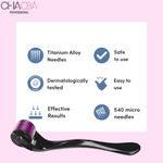 Buy Chaoba Professional Derma Roller System 540 Needles Titanium Alloy Needles Roller for Acne Skin Hair loss (0.5 mm)  - Purplle