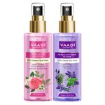 Buy Vaadi Herbals Pack of 2 - Rose Water & Lavender Water - 100% Natural & Pure (250 ml x 2) - Purplle