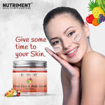 Buy Nutriment Fruit Scrub for Deadskin Cells Removal, Removing Blackheads and Revitalises Healthy Skin, Paraban Free 250gram Suitable for all skin types - Purplle