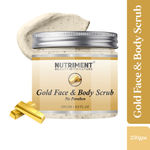 Buy Nutriment Gold Scrub for Deadskin Cells Removal, Removing Blackheads and Revitalises Healthy Skin, Paraban Free 250 gmram Suitable for all skin types - Purplle