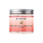 Buy Nutriment Wine and Beer Scrub for Deadskin Cells Removal, Removing Blackheads and Revitalises Healthy Skin, Paraban Free 250gram Suitable for all skin types - Purplle