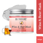 Buy Nutriment Wine and Beer Mask for Hydrating Skin, Removing Oil and Improves Pores, Paraben Free 300gram, Suitable for all Skin Types - Purplle