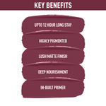 Buy NY Bae Confessions Of A Lip-a-holic Liquid Lipstick | Primer + Matte | Purple | Moisturizing | Long Lasting | Binge-ing 2 (4.5 ml) - Purplle