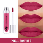 Buy NY Bae Confessions Of A Lip-a-holic Liquid Lipstick | Primer + Matte | Pink | Moisturizing | Long Lasting | Bonfire 3 (4.5 ml) - Purplle