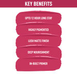 Buy NY Bae Confessions Of A Lip-a-holic Liquid Lipstick | Primer + Matte | Pink | Moisturizing | Long Lasting | Bonfire 3 (4.5 ml) - Purplle