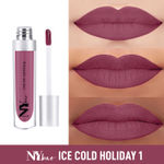 Buy NY Bae Confessions Of A Lip-a-holic Liquid Lipstick | Primer + Matte | Pink | Moisturizing | Long Lasting | Ice Cold Holiday 1 (4.5 ml) - Purplle