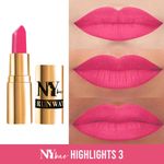 Buy NY Bae Runway Matte Lipstick | Infused With Argan Oil | Pink | Moisturising | Long Lasting | Light weight- Highlights 3 (4.5 gm) - Purplle