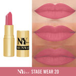 Buy NY Bae Argan Oil Infused Matte Lipstick, Runway Range, Pink - Stage Wear 20 (4.5 g) - Purplle