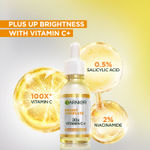 Buy Garnier Vitamin C + Face Serum for Skin Brightening & Anti-Dark Spots|100X Stronger than Vit C |2% Niacinamide 0.5% Salicylic Acid / BHA |Suitable for Oily, Dry, Sensitive Skin |For Men & Women, 30 ml - Purplle