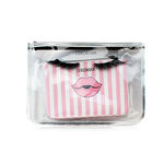 Buy Colorbar Lips & Lashes Flat Pouches (Set Of Two) - White+Blush Pink - Purplle