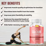 Buy Azani Active Nutrition Calcium & Vitamin D Bone Support Gummies for Adults & Kids |Healthy diet supplement for strong bones (Mango & Strawberry Flavour) - 60 vegan gummies - Purplle