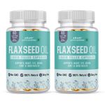 Buy Azani Active Nutrition Omega 3 Flaxseed Oil for Heart, Brain, Immune Support, Healthy Hair, Skin & Nails | 500mg Cold Pressed Omega 3 Flaxseed Oil - 120 Liquid Filled Capsules - Purplle