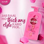 Buy Sunsilk Lusciously Thick & Long Shampoo With Keratin, Yoghurt Protein & Macadamia Oil For 2X thicker & Fuller Hair, 1 Ltr - Purplle
