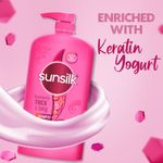 Buy Sunsilk Lusciously Thick & Long Shampoo With Keratin, Yoghurt Protein & Macadamia Oil For 2X thicker & Fuller Hair, 1 Ltr - Purplle