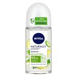 Buy NIVEA Naturally Good Deodorant Roll On, Bio Aloe Vera with Natural Fresh Skin Feel, Vegan Formula, 24h Odour Protection, 95% Natural Origin Ingredients, (50 ml) - Purplle