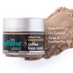 Buy mCaffeine Acne Control Cappuccino Coffee Face Mask for Women & Men | Controls 99.9% Acne Causing Germs | Face Pack with Salicylic Acid for Acne & Oil Control | For All Skin Types (100gm) - Purplle