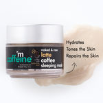 Buy mCaffeine Latte Coffee Sleeping Face Mask (100gm) for Skin Hydration | Tones and Repairs Skin | Face Pack with Hyaluronic Acid and Niacinamide | Night Skin Routine For Dehydrated Skin - Purplle