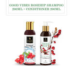 Buy Good Vibes Rosehip Shampoo 200ml + Conditioner 200ml - Purplle